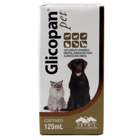 Glicopan Pet 125ml Vetnil Suplemento p/ Animais