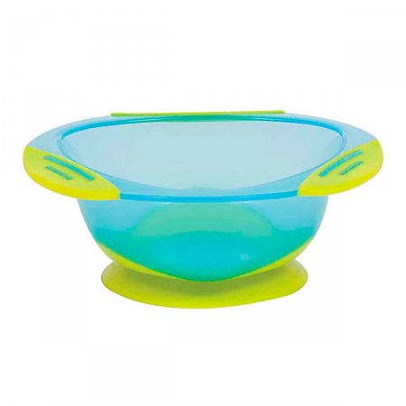 Prato Bowl Buba Baby Azul Base com Ventosa com 1 unidade