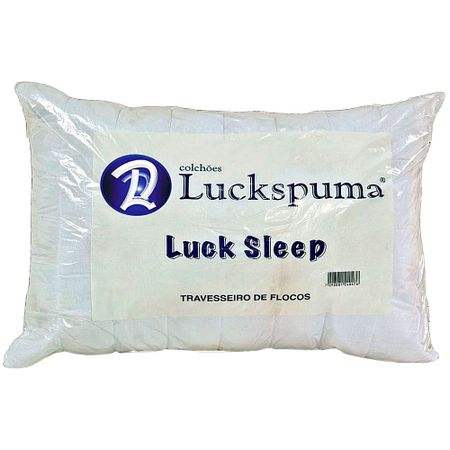 Travesseiro de Flocos Luck Sleep Luckspuma - 45x65cm