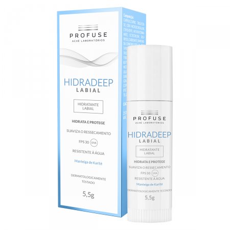 Protetor Labial Profuse Hidradeep Manteiga de Karité FPS 30 com 5,5g