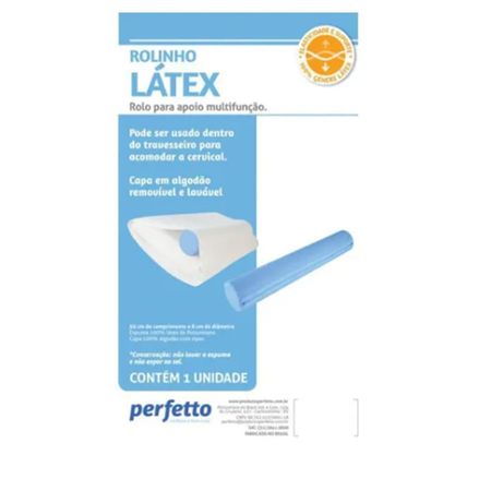 rolinho cervical látex - perfetto rolinho cervical