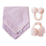 Kit Bababor com 3 Peças Poá Cinza Baby Joy