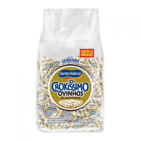 OVINHOS DE AMENDOIM FARDO 750G COM 30 UNIDADES DE 25g CADA