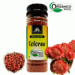 Colorau Urucum em pó Orgânico Kampo de Ervas frasco de 70 g