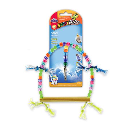 Brinquedo Balanço Redondo Grande para Calopsita e Psitac - Pet Injet