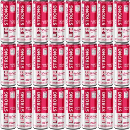 Kit 24 Energético Energy Drink Melancia 269ml Life Strong