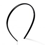 N557P Tiara lisa preto 0,7cm larg