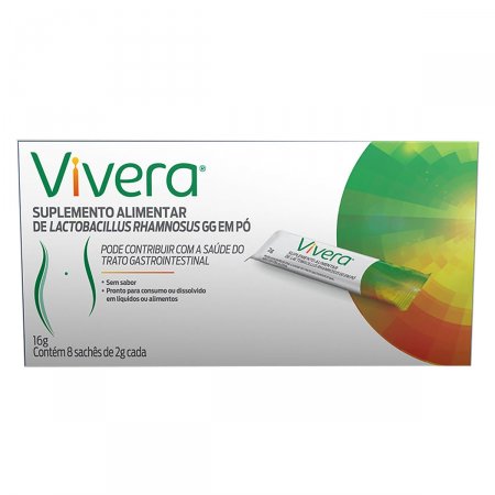 Suplemento Alimentar Vivera com 8 Sachês de 2g cada