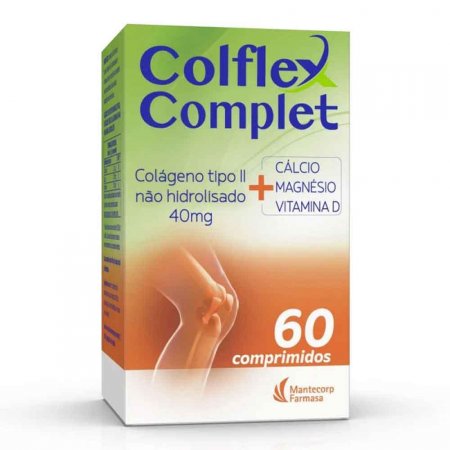Colflex Complet Colágeno Tipo 2 40mg 60 Comprimidos Mantecorp