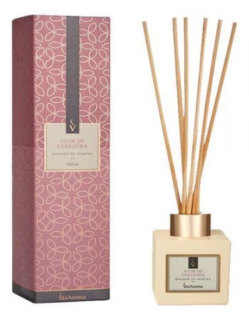 Difusor De Varetas Flor De Cerejeira 100ml - Via Aroma - A