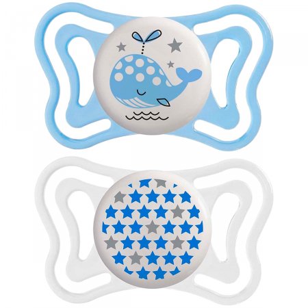 Chupeta PhysioForma Light Lumi Azul 2pçs (0-6m) - Chicco