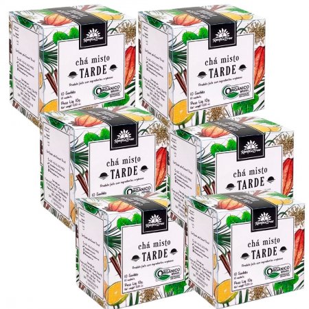 Harmonia Tarde Chá Orgânico Mate Laranja Nibs Cacau 60sachês