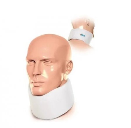 Colar Cervical De Espuma Branco Tamanho M