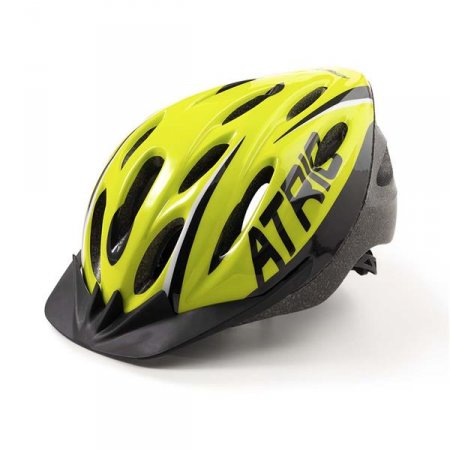 Capacete para Ciclismo MTB 2.0 com LED Traseiro 19 Entradas de Ventilação Neon/Preto Atrio Tam. G - BI169