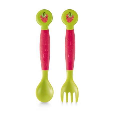 Garfo e Colher Flexíveis Funny Meal - BB1141