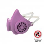 Máscara Reutilizável Colors Rosa com 4 Filtros