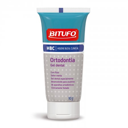 Gel Dental Bitufo HBC Ortodontia Sabor Menta 90g