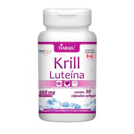 Oleo de Krill + Luteina 660mg 30 Cápsulas Tiaraju