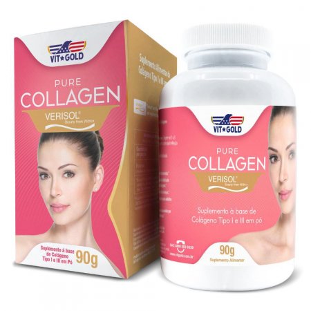 Colágeno Verisol em Pó - Tipo I e III Vitgold 90g