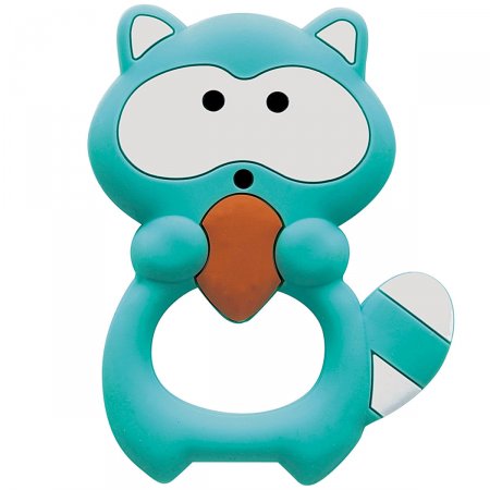 Mordedor em Silicone Guaxinim Azul (3m+) - Buba
