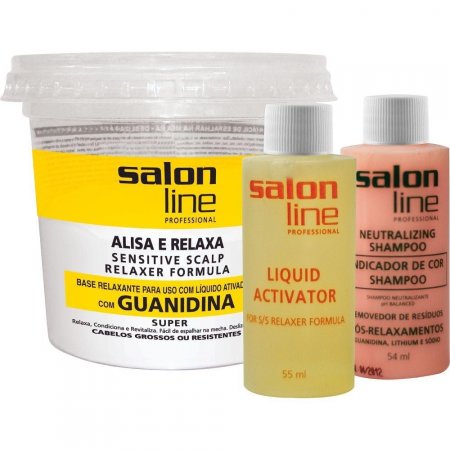 Alisante S Line Guanidina Pote Super - Cabelos Grossos 215g