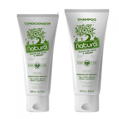 Combo Shampoo e Condicionador Todos Tipos Cabelos Orgânico Natural