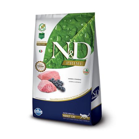 Ração Farmina N&D Prime Cordeiro e blueberry para Gatos Adultos Ração Farmina N & D Prime Cordeiro e blueberry para Gatos Adultos-400g