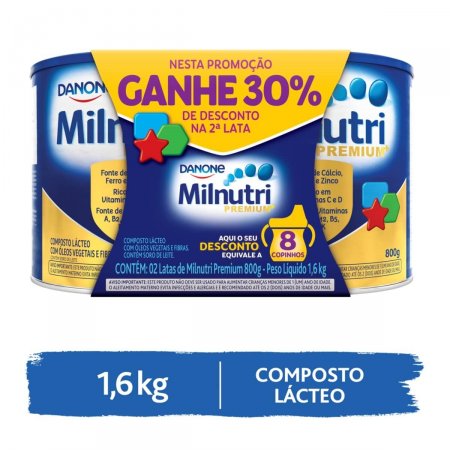 Kit Composto Lácteo Milnutri Premium 2 Unidades
