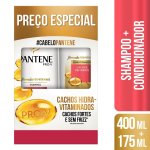 Shampoo 400ml + Condicionador 175ml Pantene Cachos Hidra-Vitaminados