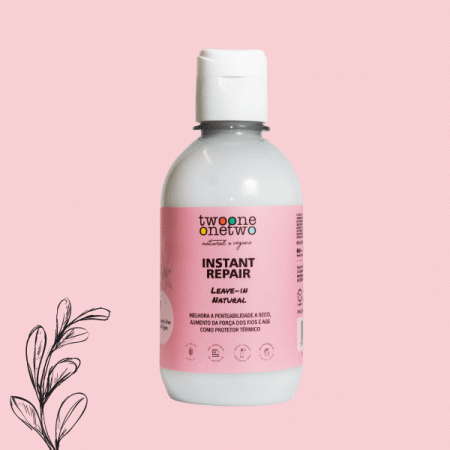 Leave-in Natural Instant Repair Karité Cabelos Secos ou Danificados Twoone Onetwo Natural Vegana