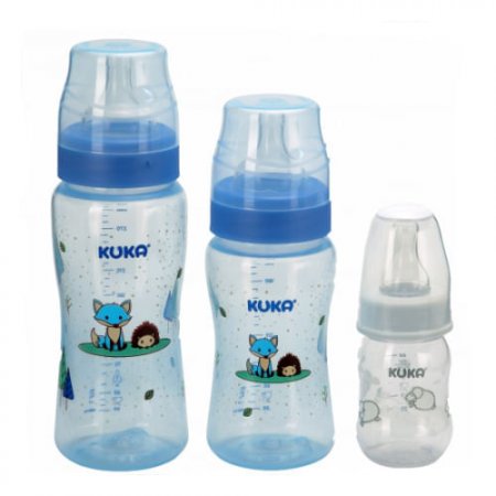 Kit Mamadeiras Premium Color Azul 3176 Kuka