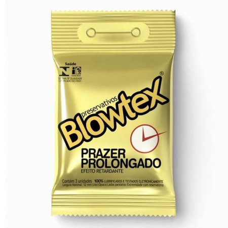 Preservativo Blowtex Retardante Prazer Prolonagado c/ 3