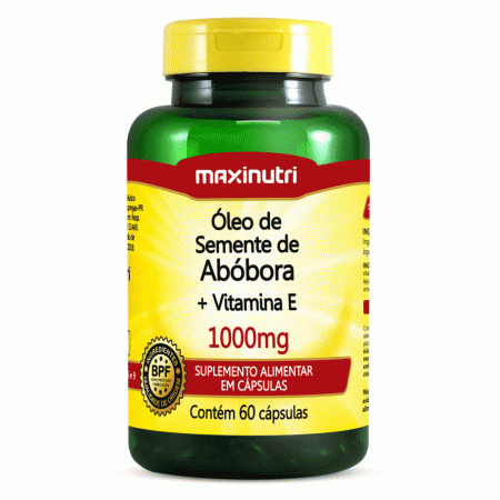 Óleo de Semente de Abóbora 1000mg 60 Cápsulas MaxiNutri