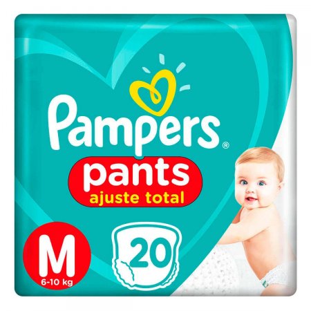 Fralda Pampers Pants Ajuste Total M com 20 Unidades