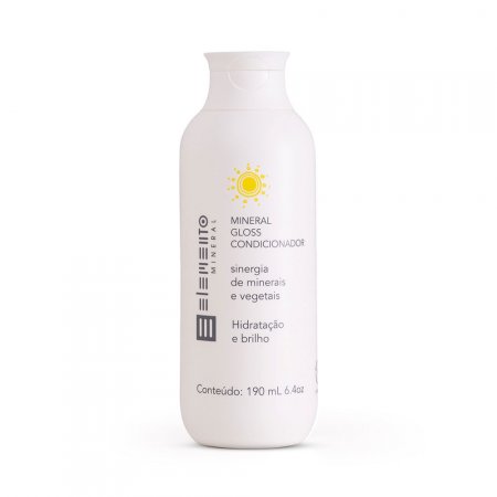 Condicionador Natural Mineral Gloss com Argila Branca 190ml - Elemento Mineral