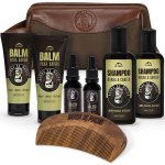 Kit Barba C Necessaire Barba De Macho + Pente De Madeira