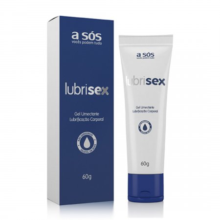 Gel Corporal Lubrificante A Base De Agua Hipoalergênico Lubrisex 60g