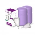 KIT 2 COLETORES MENSTRUAIS INCICLO A E B + 2 CÁPSULAS ESTER. COR: LAVANDA
