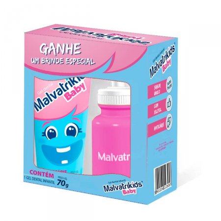 Kit Gel Dental Infantil Malvatrikids Baby com 70g + Brinde especial