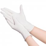 Luva Latex Sem Pó Branca - Tamanho M Caixa com 100 unidades - Multilaser Saúde - HC279