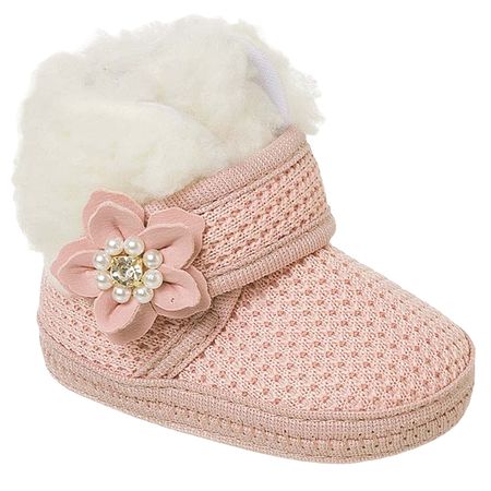 Bota para bebê em tricô Nude - Keto Baby KB4030-169 BOTA BEBE NUDE-18