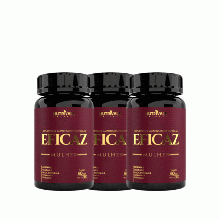 Eficaz Mulher 60 Capsulas 500 Mg 3 Unidades Estimulante - Linduras