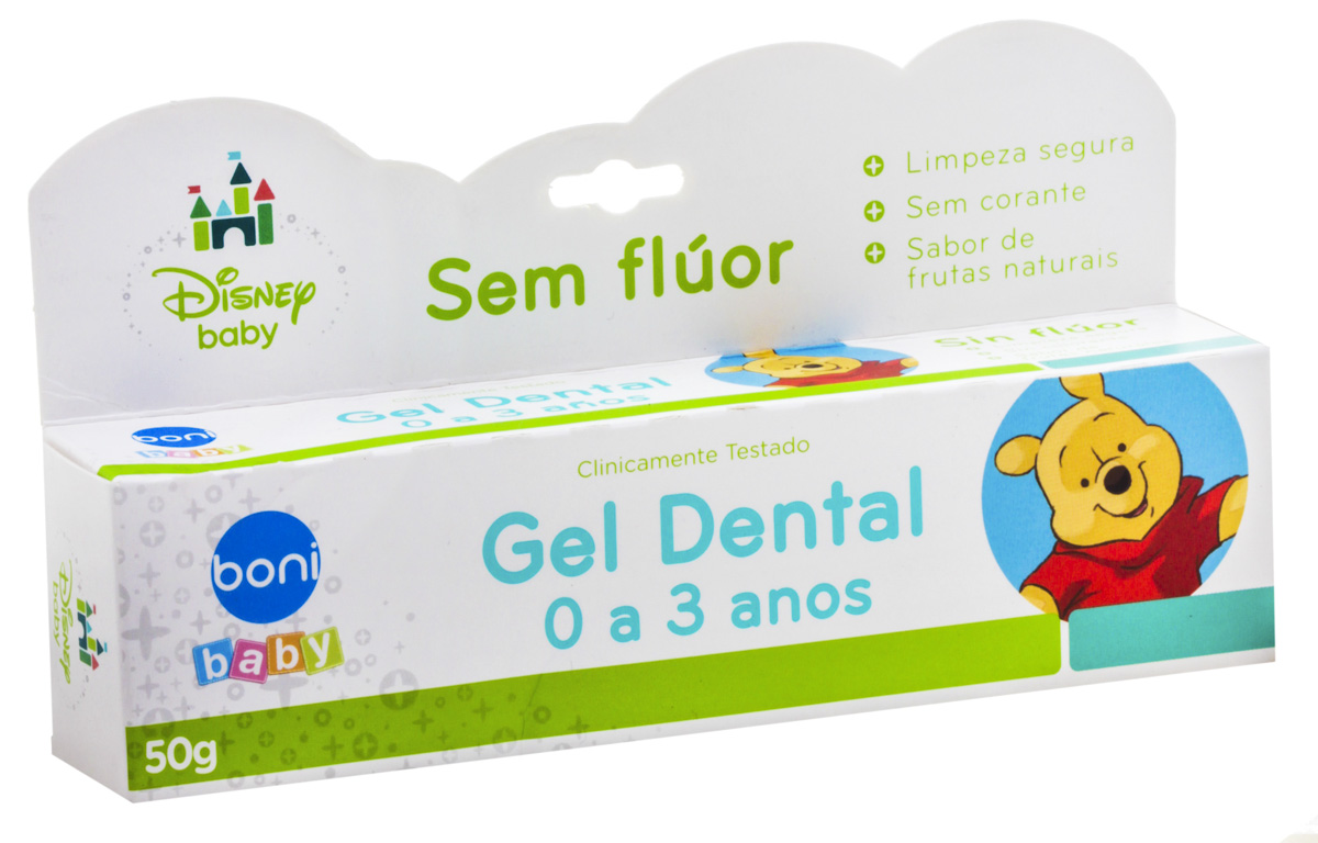 Gel Dental Infantil Boni Baby Disney Pooh Sem Fluor