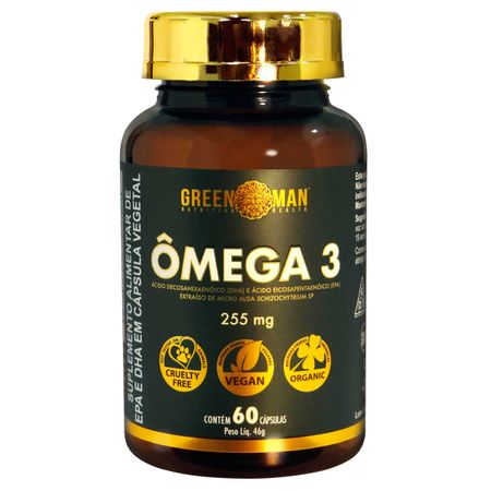 ÔMEGA 3 VEGANO GREEN MAN - 60 CAPS OMEGA DHA EPA ALGA 60 CAPS
