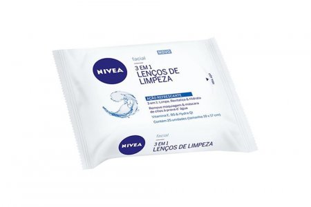 Nivea Lenço Facial 3 Em 1 De Limpeza 25un