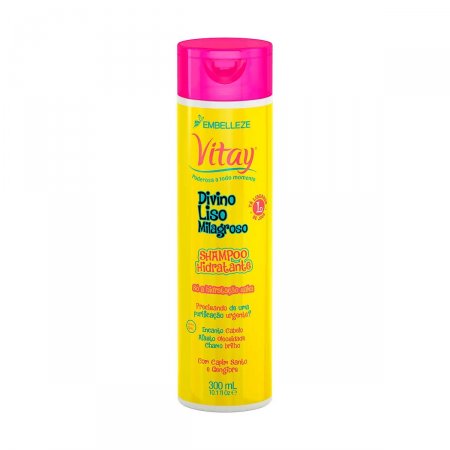Shampoo Vitay Divino Liso Milagroso com 300ml