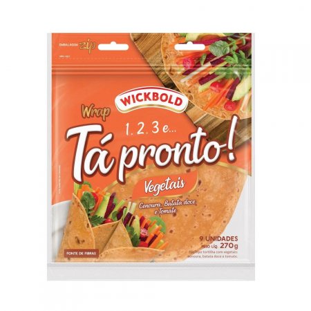 Pão Tipo Tortilha Tá Pronto Wb Vegetais 270G