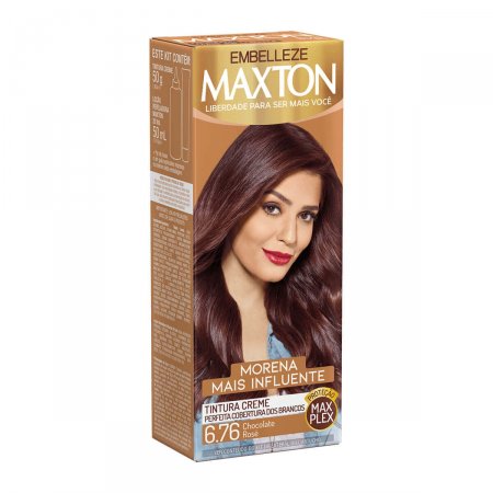 Kit Coloração Maxton Chocolate Rosé 6.76 com 1 unidade