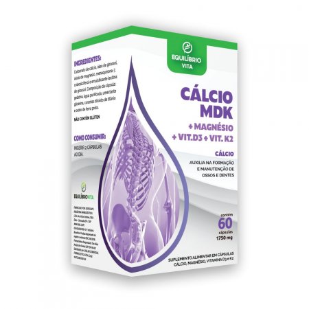 Cálcio MDK 60 Cápsulas