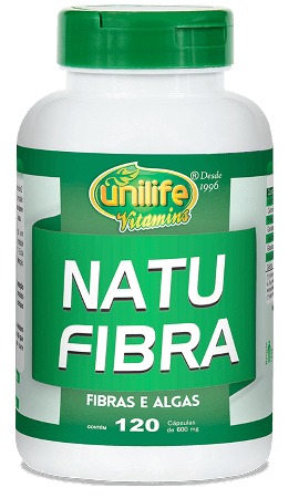 Natufibra Algas E Fibras 120 Cápsulas 600mg - Unilife - A
